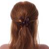 Medium Butterfly Brown Acrylic Hair Claw - 60mm Width