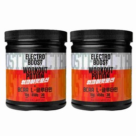 Workout Potion BCAA L-Glutamine Tart Cherry Flavor 450gX2 Electro Boost Protein Powder Sports Water Amino Acid / 워크아웃 포션 BCAA L-글루타민 타트체리맛 450gX2개 일렉트로 부스트 프로틴 파우더 스포츠 워터 아미노산