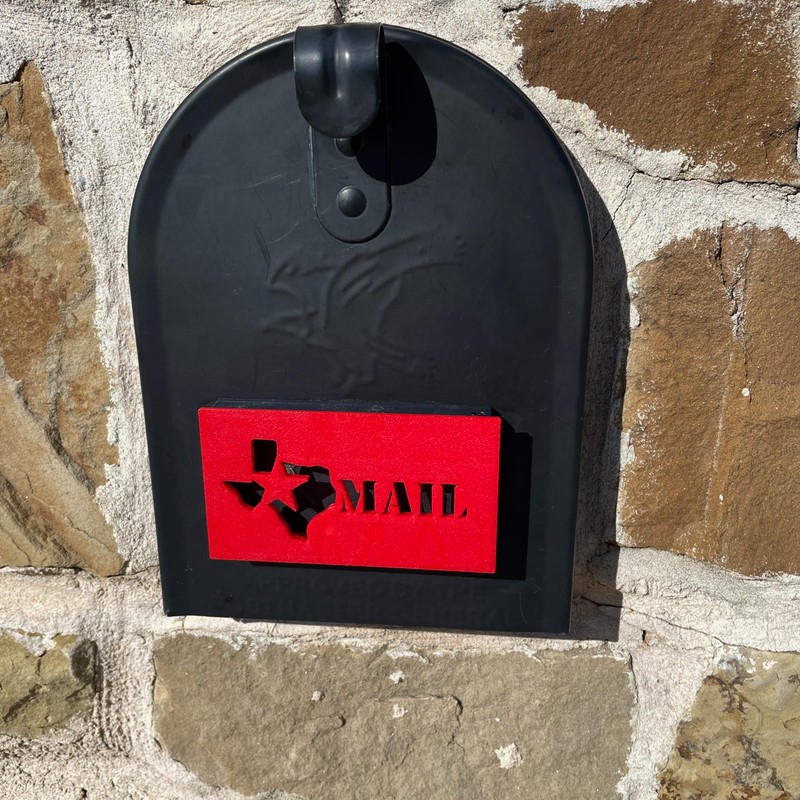 Texas Star Design Red Mailbox Flag Solution, 4.02" x 2.27"