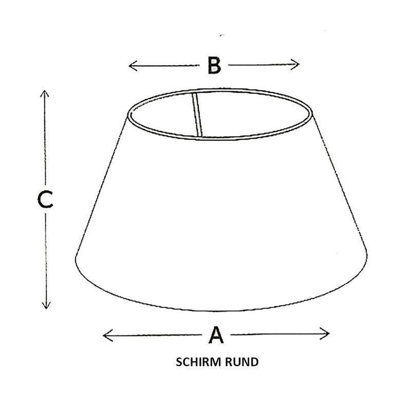 TL 20-15-13 Lampshade for Table Lamp Round Linen Cotton Cream