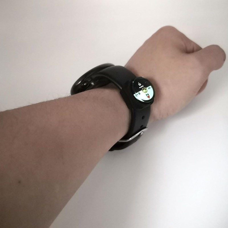 KanPas Mini Luminous Button Compass for Watch Band Lanyard (A-20)