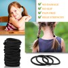 180 PCS Black Elastic Hair Ties No Damage Hair Elastic