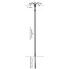 Kettle Moraine 4 Arm Decorative Bird Feeder Pole Set with