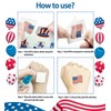 4th of July Decorations Temporary Tattoos -80Pcs America,Red White and