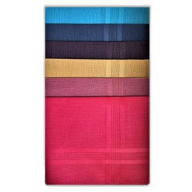 Style Square Men's Handkerchiefs, 100% Pure Soft Cotton Handkerchief, Pattern Colored Pocket Square Hankies, Great Gift, 43 x 43 cm (Assorted Set of 6 - AS-80266)