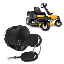 Lawn Tractor Ignition Switch Metal ABS 925-04228 OE Standard High Strength with 2 Keys for Cub Cadet RZT50 RZT-S46 RZT-S50
