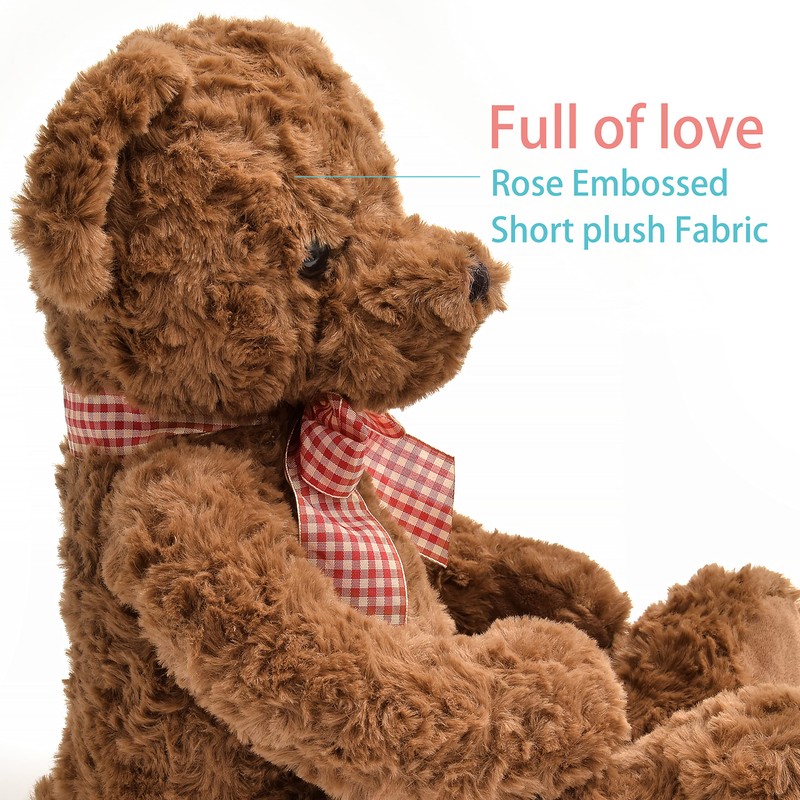 suepcuddly 20" Posed Teddy Bear Stuffed Animal Cute Plush Toy