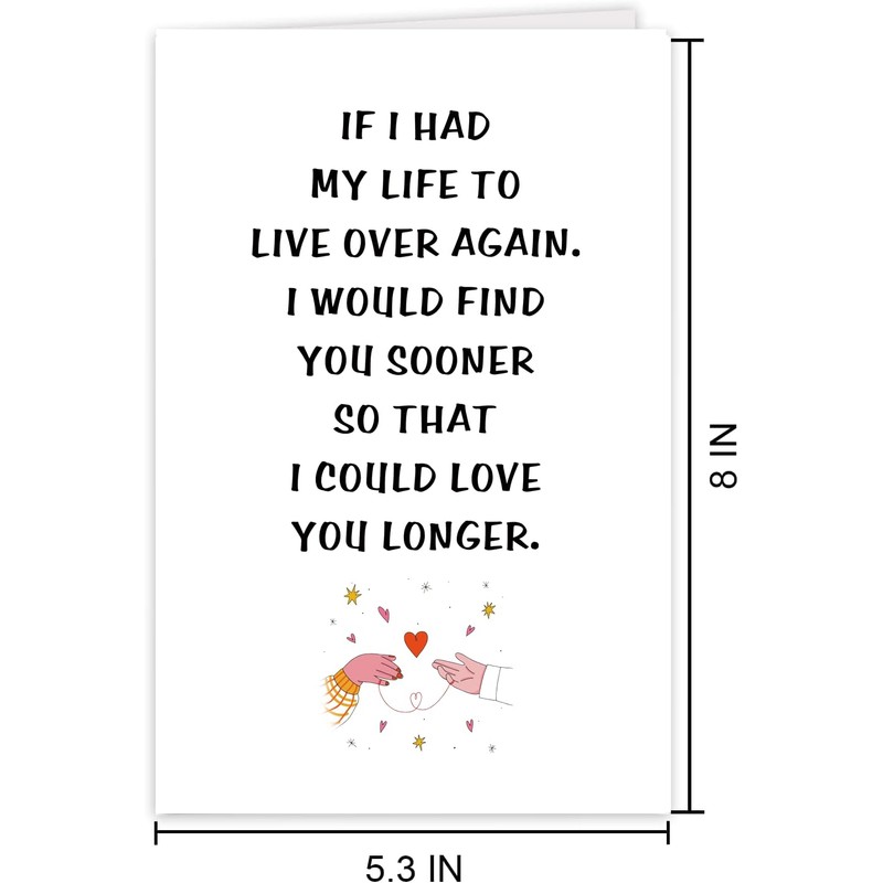 UUEFKTN Funny Valentines Day Card, Sweetest Day Card,Love Greeting Cards,