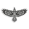 2 x 10cm Celtic Raven Vinyl Stickers - Viking Symbol