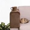 Velvet Recliner Cover for Sofa & Chair, 2PCS Khaki Stretchy
