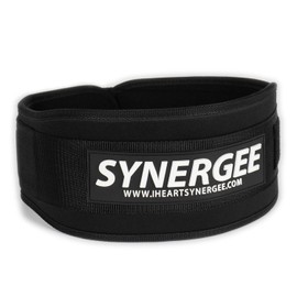Synergee Weightlifting Belt, Olympic Lifting, Dynamic Workouts, Weight Belt for Men and Women, 5 inch, Back Support for Lifting - Medium