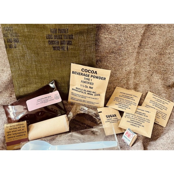 Vietnam Long Range Patrol Ration - Fully Edible And Refillable