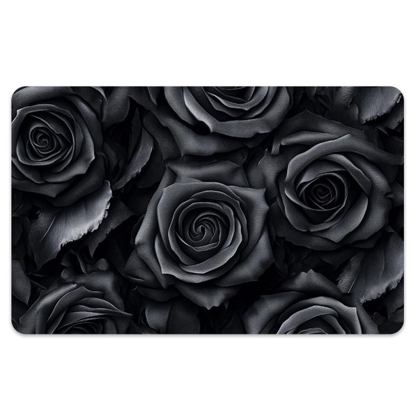 Peacoblue Aufkleber für Bankkarten Schwarze Rosen Kredit Debitkarten individuelle Hülle