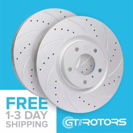 GT//Rotors [Delanteros] Rotores y Pastillas de Freno 6 Pernos para Toyota Tacoma, 4Runner