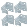 AXLIZER 4PCS Window Blind Headrail Brackets - Mini White Center
