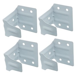 AXLIZER 4PCS Window Blind Headrail Brackets - Mini White Center Support Mounting Brackets for Window Blinds and Valance Installation