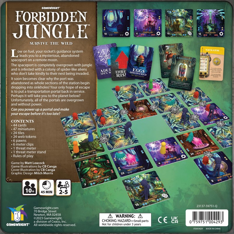 Gamewright - Forbidden Jungle - The Cooperative Strategy Survival Jungle