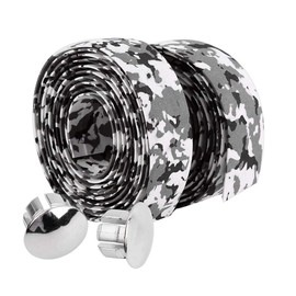 Bicycle Handlebar Tape with Handlebar Plugs, 2 Rolls Grip Tapes, Shock Absorbing Handlebar Tapes, Comfort Foam Handlebar Tape, Handlebar Plug, Cycling, Bicycle, Mountain Bike, City Bike, Road Bike,