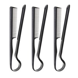 PACKOVE 3 Piezas Peine Alisador De Cabello En Forma De V Peine De Peluquería Para Peinar Y Alisar Accesorio De Salón Para Uso En Casa Fácil De Transportar 7.87 X 1.18 X 0.39 in