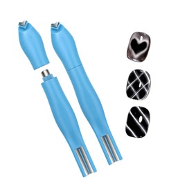 Ruleheai Nail Magnet, 3-Way Heart & Snake Design, Strong Nail Magnet, Nail Art Tool, Heart, Sidelight, Stripe, Magnet, Self-Nail, Beginners, Professional, DIY, Cat Eyes Gel, Home Use