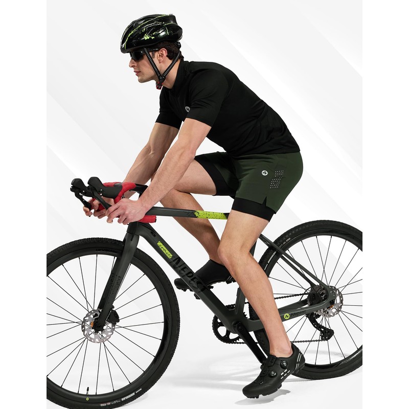Nepest Mens Bike Pants 4D Padded 2 in 1 Mountain