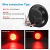 Partsam 10Pcs Red 4" Inch Round LED Trailer Tail Lights