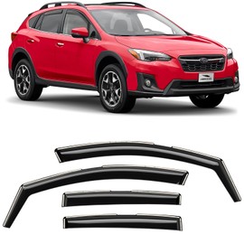 Voron Glass in-Channel Extra Durable Rain Guards for Subaru XV Crosstrek 2018-2023/Subaru Impreza 2017-2023 Hatchback, Window Deflectors, Vent Window Visors, 4 Pieces - 200477