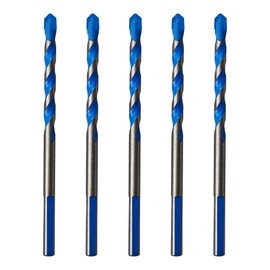 PDETVEO 5PCS 15/64" Solid Carbide Drill Bit Set, Masonry Drill Bits, Concrete Drill Bits, Carbide Drill Bits for Glass, Tile, Brick, Cement, Plastic, Wood