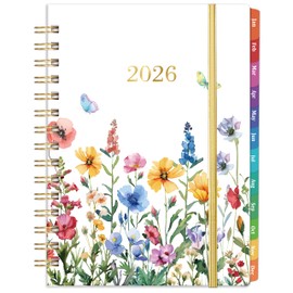 2026 Planner - Planner 2026 Weekly and Monthly, JAN 2026 - DEC 2026, 8.5" x 6.4", 12 Months 2026 Planner with Premium Paper, Ideal for School Office & Home Planning -Floral
