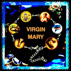 CATHOLIC BRACELET  SIX VIRGIN MARY IMAGES BRACELET SPECIAL  ITEM