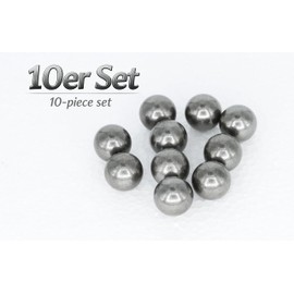 UHRIG 10 x solid iron balls, solid steel balls, each with a diameter of 15 mm, 10 pieces iron balls for e.g. wrought iron fence and much more.