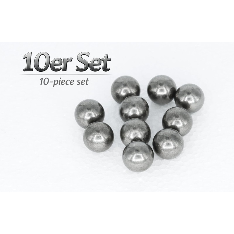 UHRIG 10 x solid iron balls, solid steel balls, each