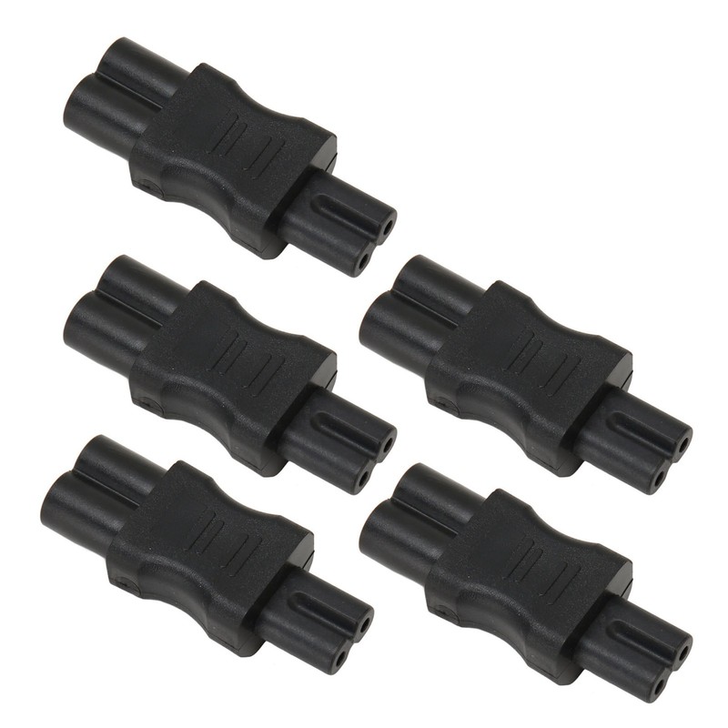 5Pcs IEC320 C6 to C7 Receptacle Connector Power Adapter Supply