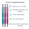 Libetui Pack of 10 High-Quality Metal Ballpoint Pens Colourful Ballpoint