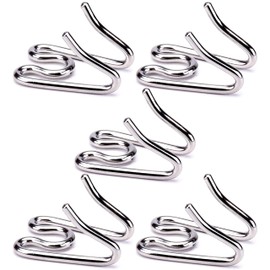 (5 Pack) Stainless Steel Dog Collar Extra Links Designed for 2.25mm H-S Small Dog Collar Links, Silver