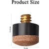 20 Pcs Pool Cue Tips Hard Leather Screw-on Tips,Screw on