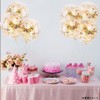 HappyHome 20pcs Confetti Balloons Translucent Glitter Latex Balloons (Gold)