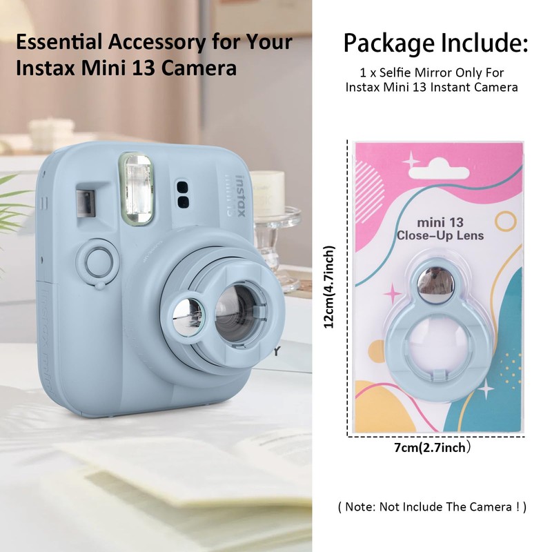 HIYQIN Fuji Mini 13 Selfie Mirror, Close UP Lens Compatible