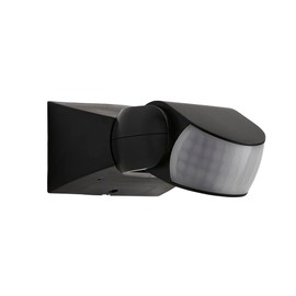 Litecraft Garrett Stealth Outdoor PIR Motion Sensor with Override Feature (Black)