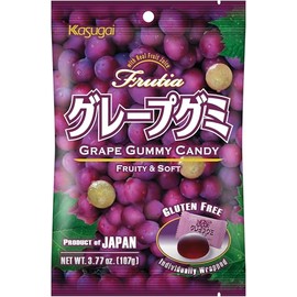 KASUGAI Fruit Gum with Grape Flavour - 1 x 107 g