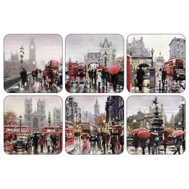 Plymouth Streets of London Coasters - Set of 6
