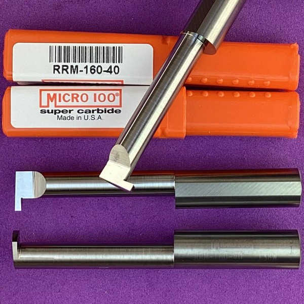 MICRO 100 RRM 160-40 Carbide Internal Retaining Ring Bar 1.6mm
