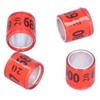 100Pcs 8mm Pigeon Leg Bands Aluminum Alloy Non Competition Recognizable
