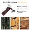 Amber Home 20 Pack Vintage Wood Coat Hangers, Walunt Wooden