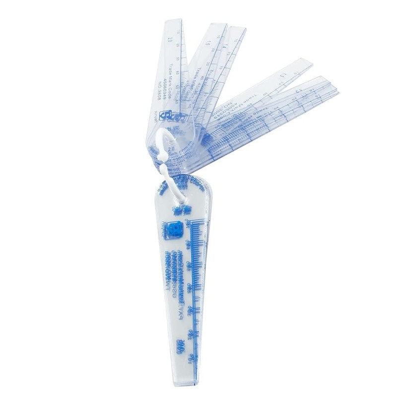 Nagoyuki 1 Pack Plastic Feeler Gauge 0.05-3mm Thickness Measuring Tools