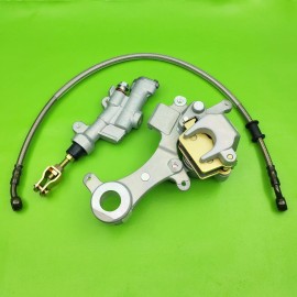 LYK Rear Brake Caliper Master Cylinder & Hose Assembly for Yamaha YZ450F 2003-2004