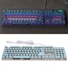 Blue Switch Mechanical Keyboard 104 Keys Backlight Ergonomic Retro Steampunk