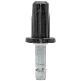 WAGNER 11008299 Pin + Impact Sleeve 2-Piece Diameter 13/18/8 mm Height 27/26/60 mm for Furniture Castor / Furniture Glides with Holder 8 mm Galvanised Steel / Plastic Clamping Ring