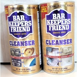 Bar Keepers Friend Powdered All Purpose Cleanser, 12 oz - 2 Pack