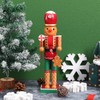 CLISPEED Christmas Wooden Nutcracker Doll Decor: Gingerbread Man Adorn Nutcracker